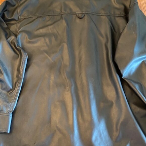 Men's Ezekiel Pleather Zip Rain Jacket - Size XL - Picture 5 of 6